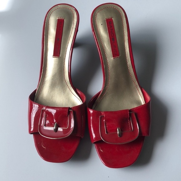 Bandolino Red low heel sandal - Picture 3 of 4
